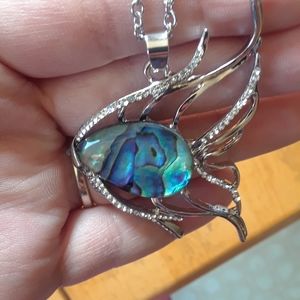 🌞Just In 🌞 Abalone Pendent and Chain